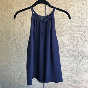 J. Crew Silk Keyhole Tank